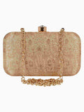 Tulle Faux Silk Fabric  printed Clutch