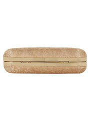 Tulle Faux Silk Fabric  printed Clutch