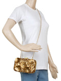 Adorn Sequines Embelished Faux Silk Fabric Clutch