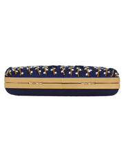 Adorn Embroidered & Embelished Faux Silk Fabric Clutch