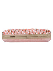 Adorn Embroidered & Embelished Faux Silk Fabric Clutch