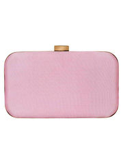 Adorn Sequines Embelished Faux Silk Fabric Clutch