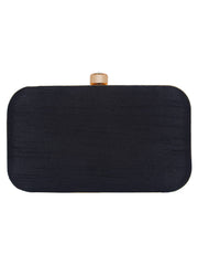 Adorn Embellished Faux Silk Clutch