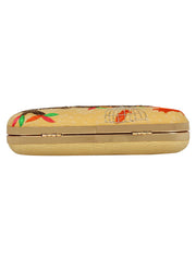 Adorn Embroidered & Embellished Faux Silk Clutch