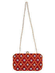 Adorn Embellished Cotton Polyester Clutch