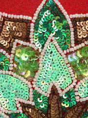 Adorn Embellished Faux Silk Clutch