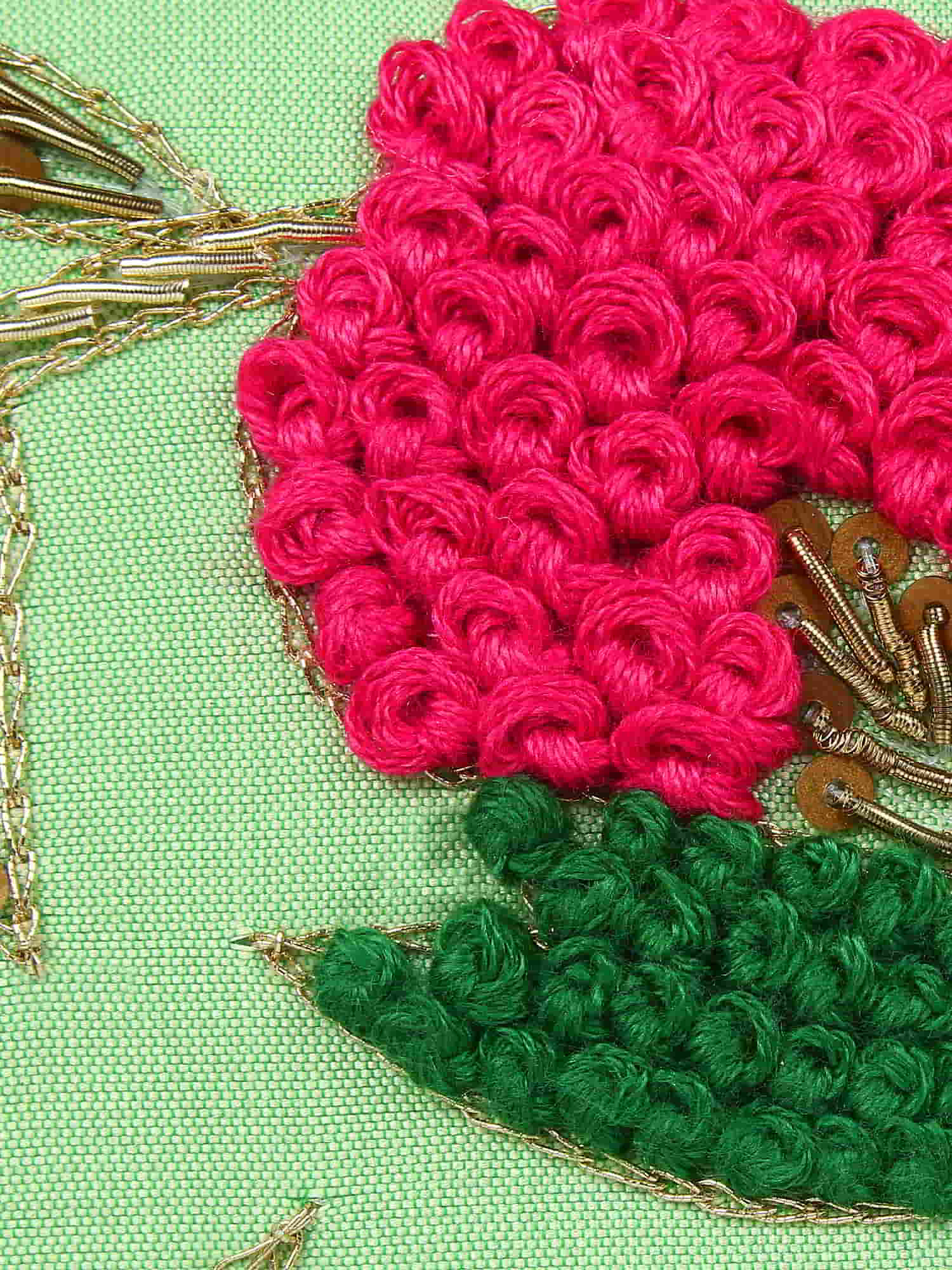 Adorn Embroidered & Embellished Silk Clutch