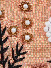 Adorn Embroidered & Embellished Faux Silk Clutch