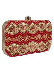 Adorn Embellished Cotton Polyester Clutch
