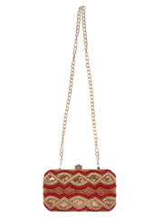 Adorn Embellished Cotton Polyester Clutch