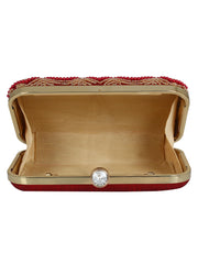 Adorn Embellished Cotton Polyester Clutch