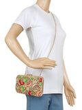 Adorn Embroidered & Embellished Faux Silk Clutch