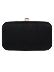 Adorn Embellished Faux Silk Clutch