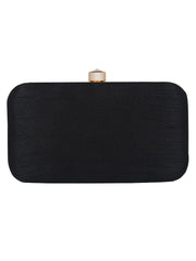 Adorn Embellished Faux Silk Clutch