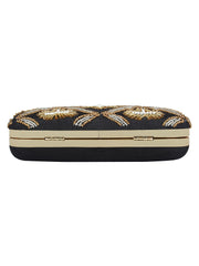 Adorn Embellished Faux Silk Clutch