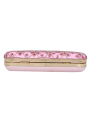 Adorn Embellished Faux Silk Clutch
