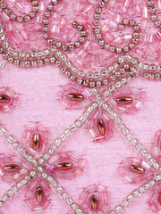 Adorn Embellished Faux Silk Clutch