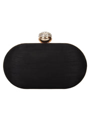 Gala Embellished Faux Silk Clutch