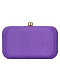 Adorn Embellished Faux Silk Clutch