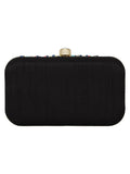 Adorn Embellished Faux Silk Clutch