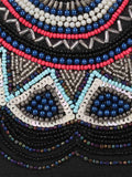 Adorn Embellished Faux Silk Clutch
