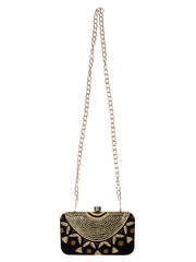 Adorn Embellished Velvet Clutch