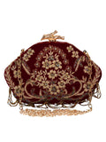 Glitz Embellished Velvet Clutch