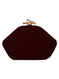 Glitz Embellished Velvet Clutch