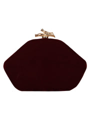 Glitz Embellished Velvet Clutch