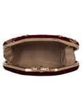 Glitz Embellished Velvet Clutch