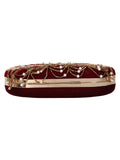 Glitz Embellished Velvet Clutch