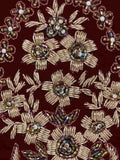 Glitz Embellished Velvet Clutch