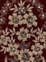 Glitz Embellished Velvet Clutch