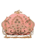 Glitz Embellished Velvet Clutch