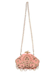 Glitz Embellished Velvet Clutch