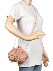 Glitz Embellished Velvet Clutch