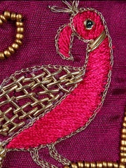 Dazzle Embellished Faux Silk Potli