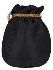 Dazzle Embellished Faux Silk Potli