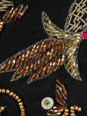 Dazzle Embellished Faux Silk Potli