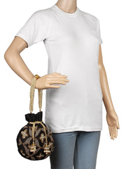 Dazzle Embellished Faux Silk Potli