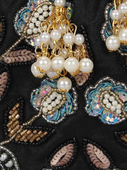 Dazzle Embellished Faux Silk Potli