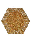 Lotus Embellished Faux Silk Potli