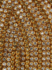 Lotus Embellished Faux Silk Potli