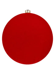 Gala Embellished Faux Silk Round Clutch Red & White