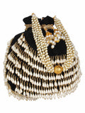 Dangle Embellished Velvet Potli