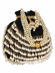 Dangle Embellished Velvet Potli