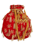 Dangle Embellished Velvet Potli