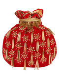 Dangle Embellished Velvet Potli