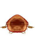 Dangle Embellished Velvet Potli