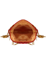 Dangle Embellished Velvet Potli